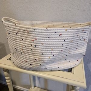 Zenna Home Cotton Rope Storage Basket With Handles.